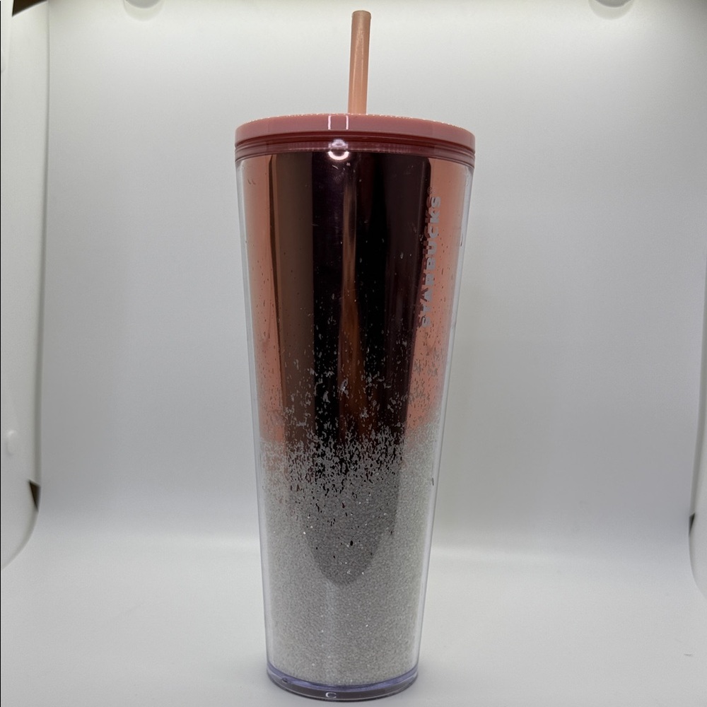 Starbucks Pink and White Holiday Tumbler